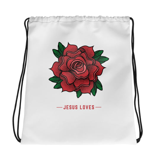 Love Rose. Drawstring bag