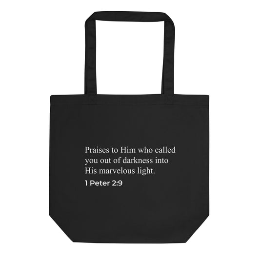 Holy Smoke Bag with bible verse. Eco Tote Bag