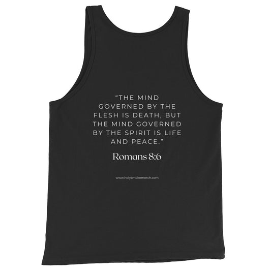 Shut the flesh up. Men's Tank Top