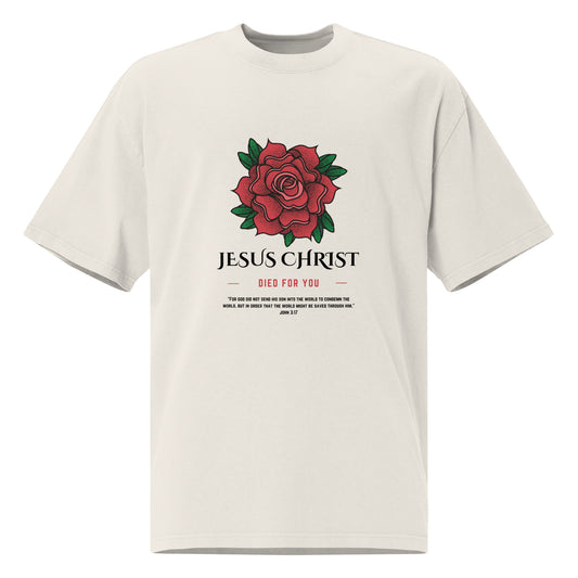 Rose. Oversized faded t-shirt