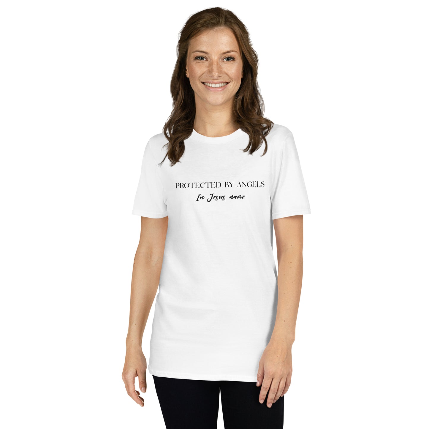 Protected by Angels: Short-Sleeve Unisex T-Shirt