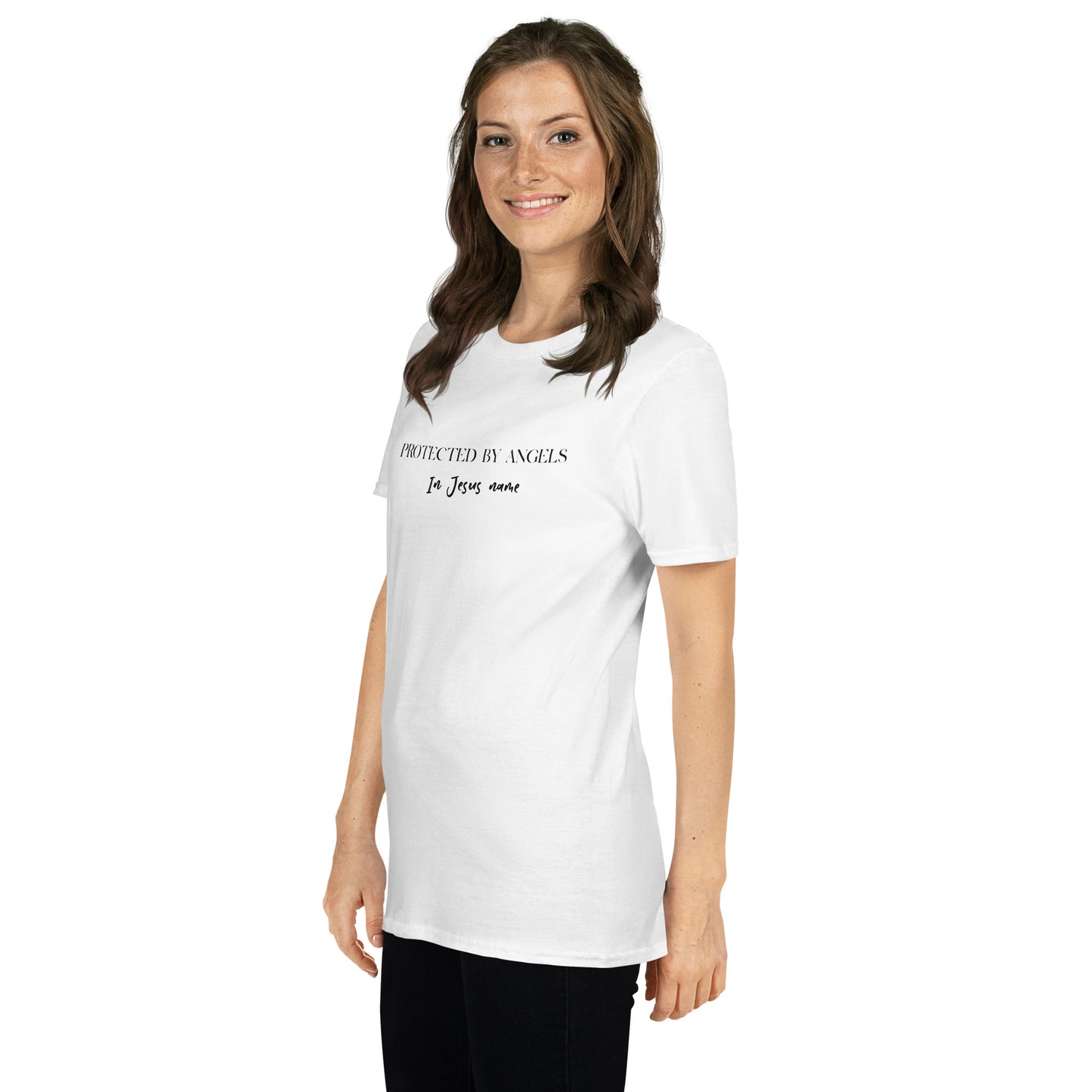 Protected by Angels: Short-Sleeve Unisex T-Shirt