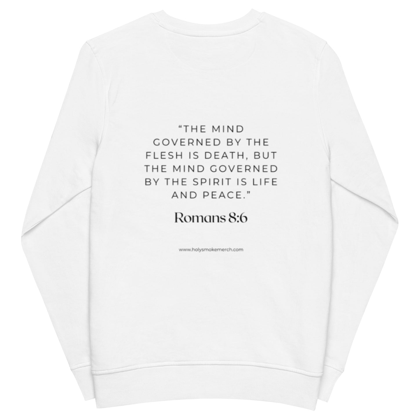 Shut the flesh up. Unisex organic sweatshirt