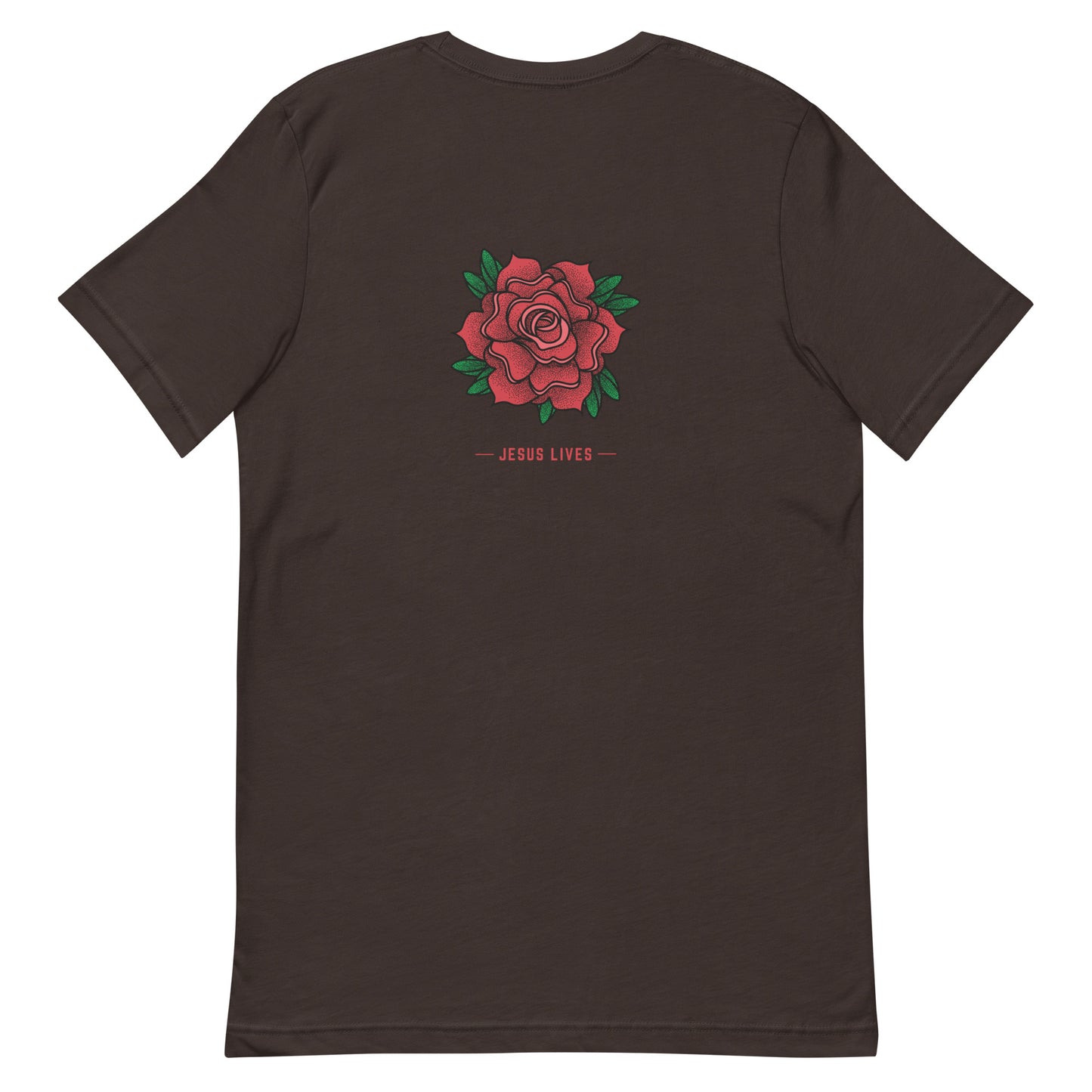 Rose Design on Front and back. Unisex t-shirt